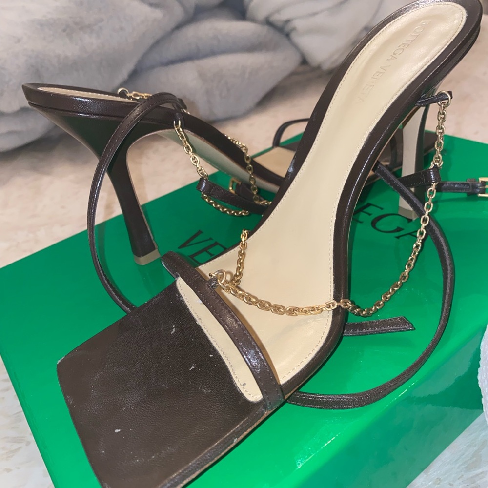 Bottega Veneta sandal heels with chain